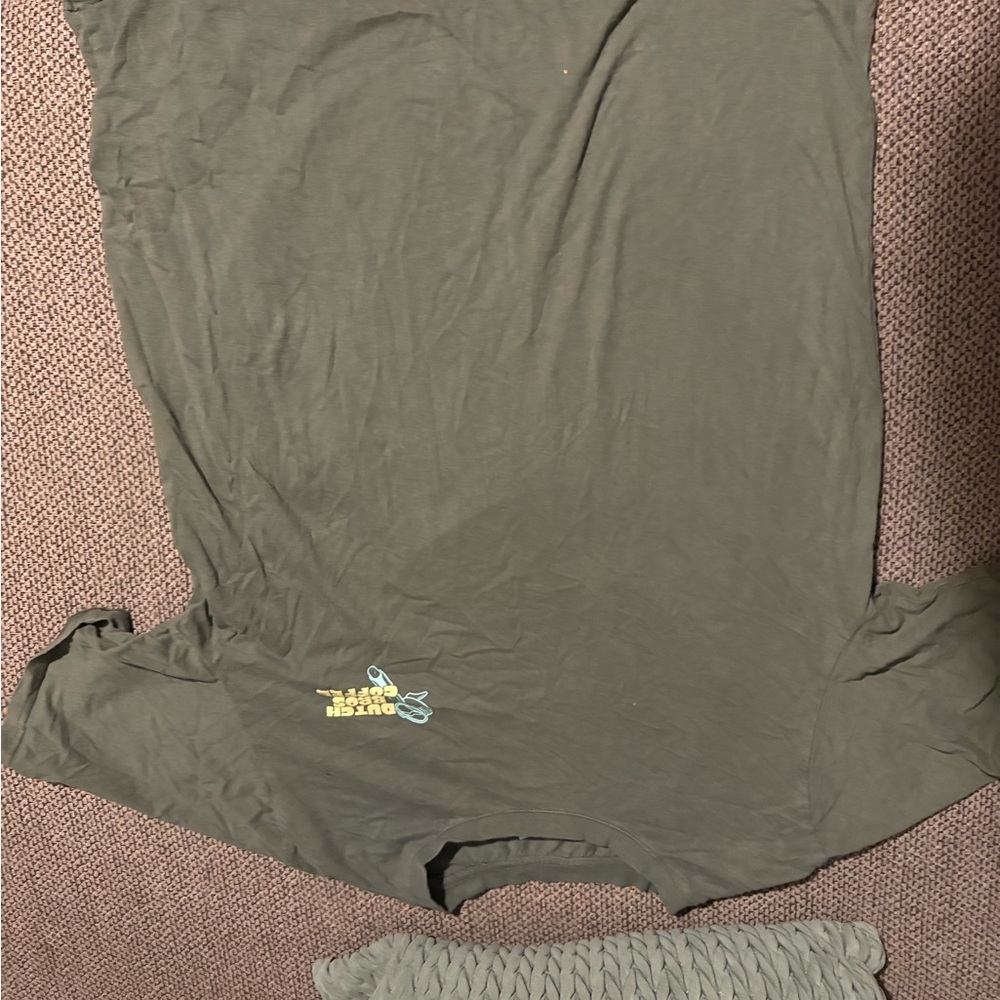 Dutch Bros Olive Green Tee with Logo